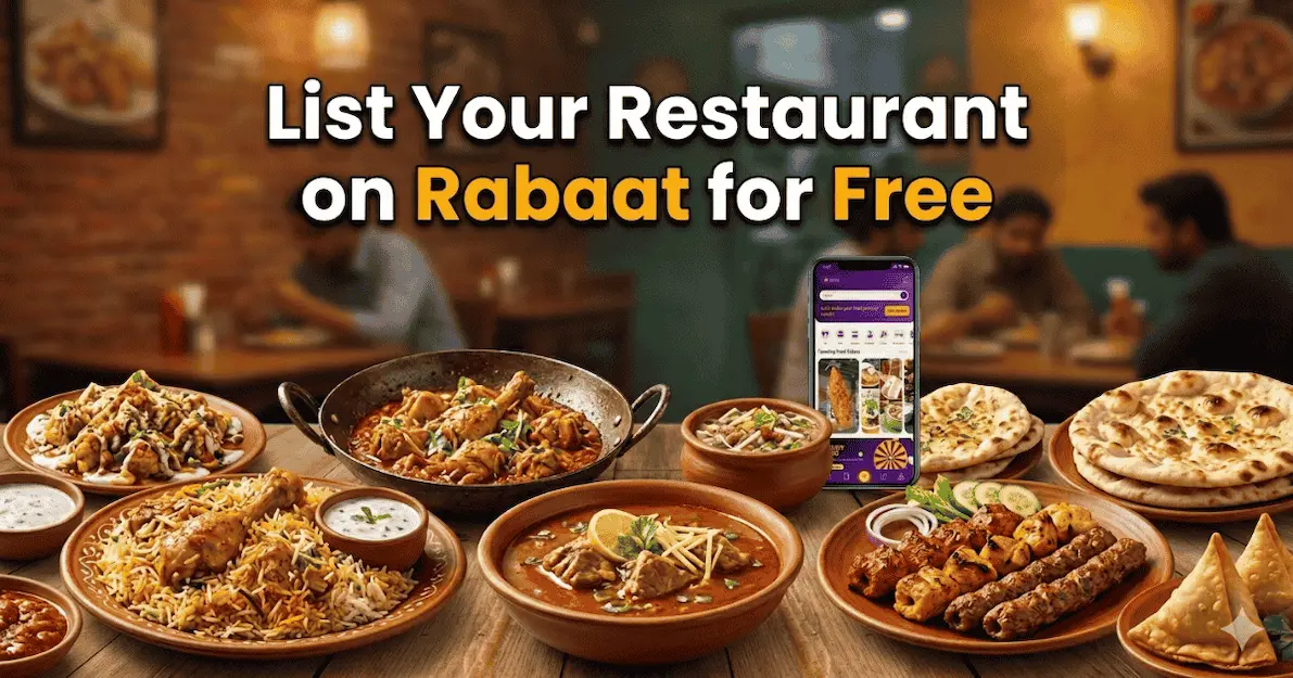 List your restaurant on Rabaat for free
