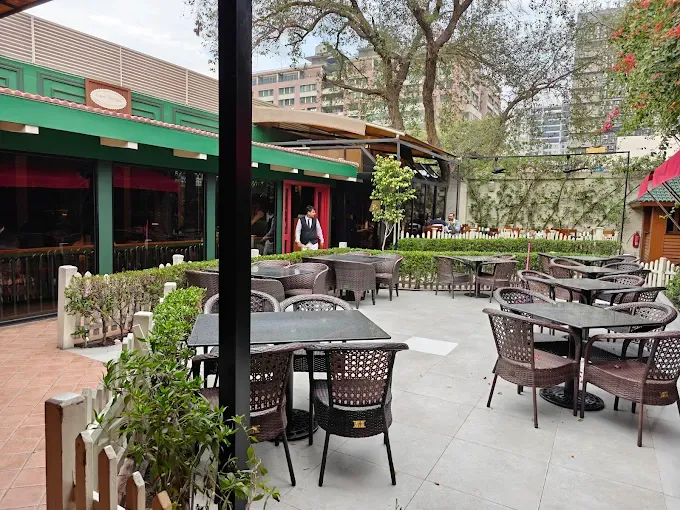 English Tea House Lahore — tiered hi-tea platter for two, MM Alam Road