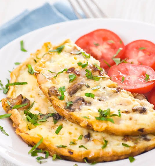 Mushroom & Cheese Omelette